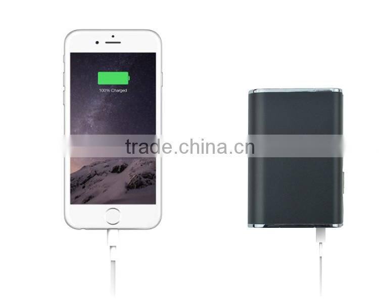 2016 best ultra-thin metal power bank with led lights flashlights portable pocket rohs power bank 5600mah