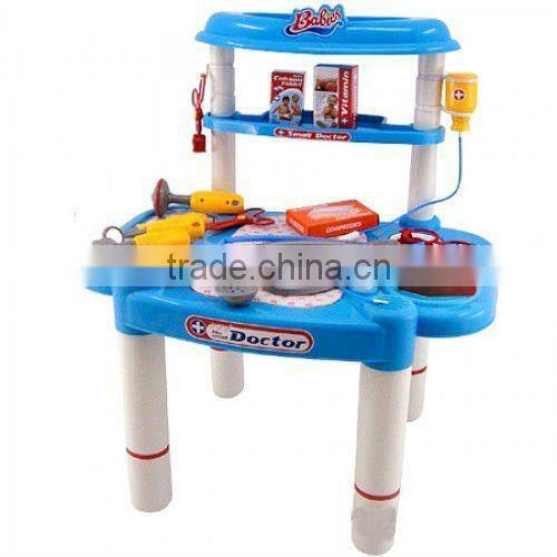 2014 Hot Sale Kids Toys Kitchen BBQ Play Set with Sounds and Accessories