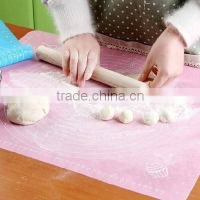 Eco-friendly feature soft printed kitchen baking mat silicone 50*40cm