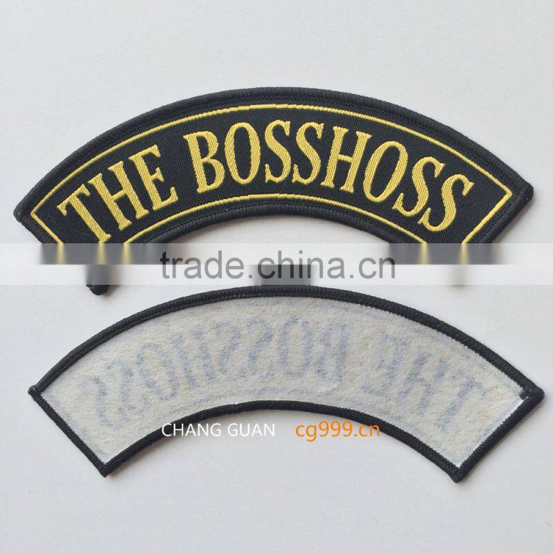 The colourful woven label for gifts