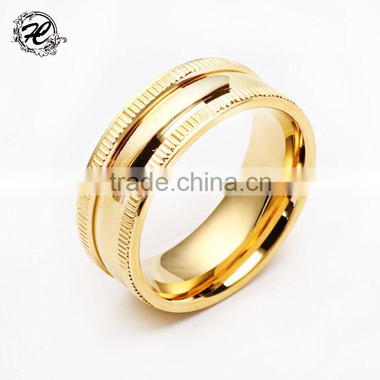 Fashion Jewelry Black Titanium Band 12mm Titanium Ring For Men