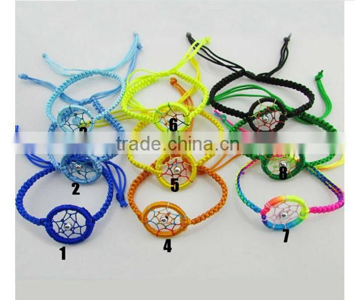2016 New Arrival Peru colourful handmade dream catcher bracelets
