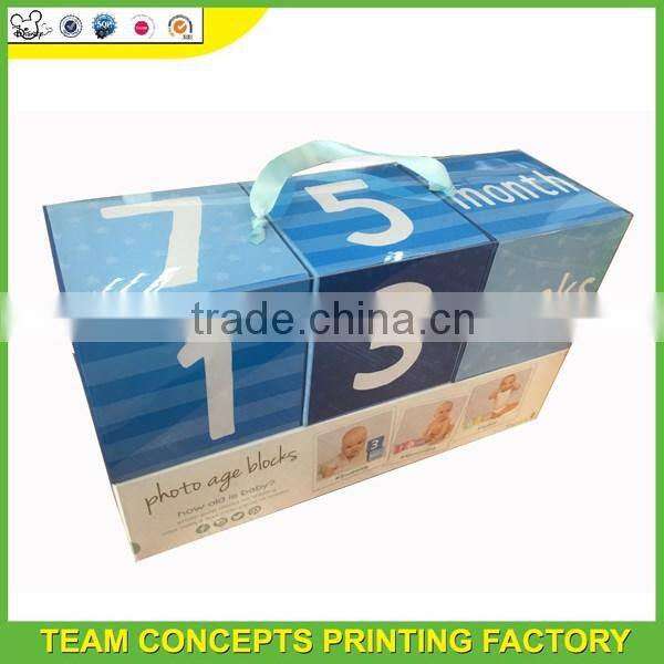 Cardboard Baby Photo Age Prop Blocks
