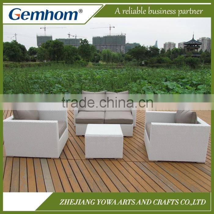 New design patio white wicker furniture for sale