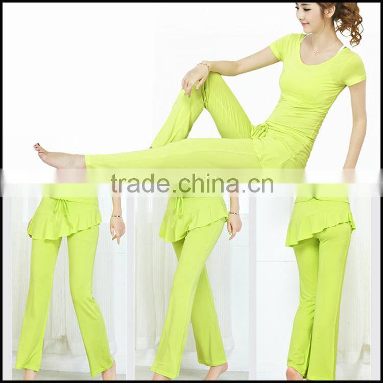 2015 fashion new design 100% cotton sexy yoga wear for women/custom yoga pants/girls wearing yoga pants