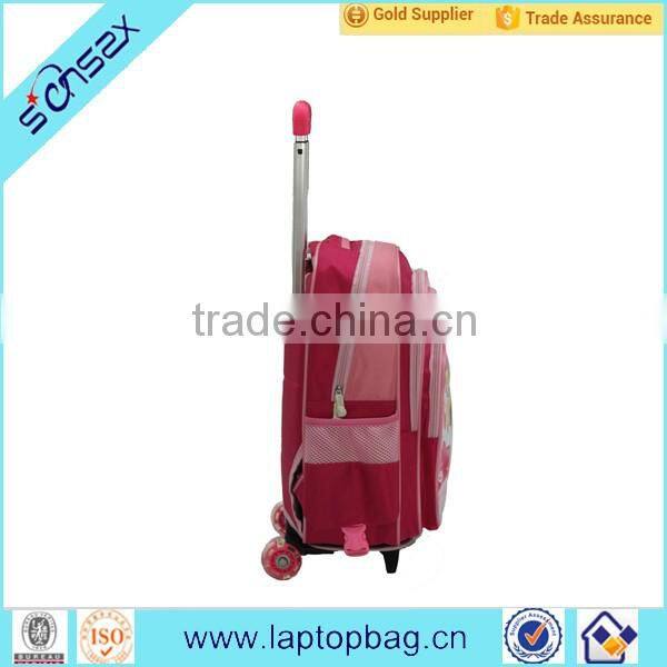 2016 custom wholesale kid backpacks with wheels