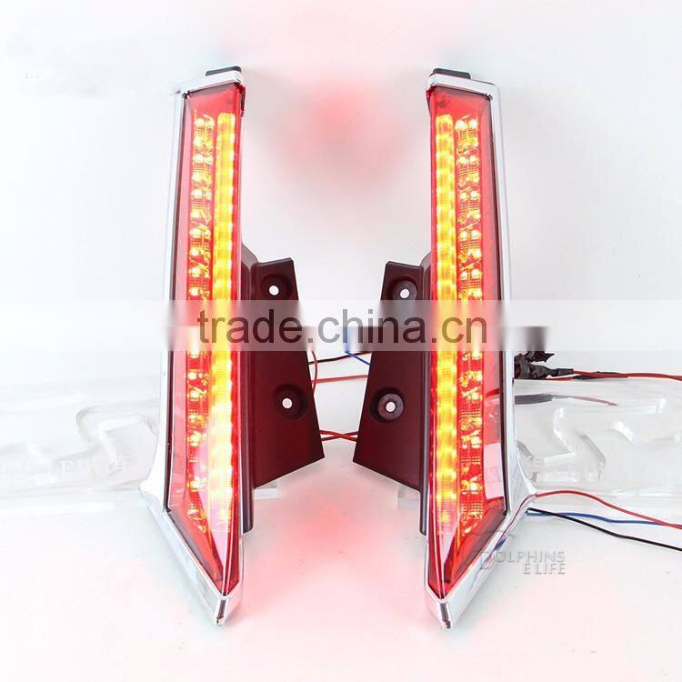 12V LED Tail Lights Rear Column Lamp For Nissan X-trail Rogue 2014 2015 Rear-end Tail Brake Parking Lights Rear Warning Light
