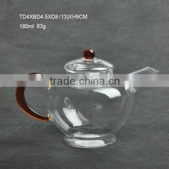 pyrex glass infusion tea pot and coffee kettle set with stainless stem