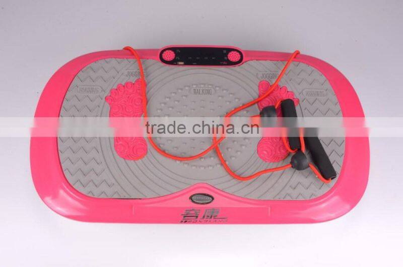 ultrathin vibration machine crazy fit massager with MP3, bluetooth, remote control