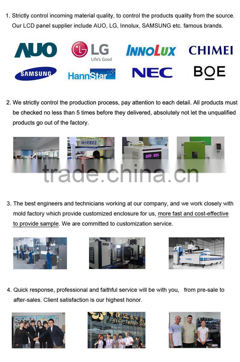 Waterproof & Dustproof 10.4 inch aluminum front panel pc industrial all in one