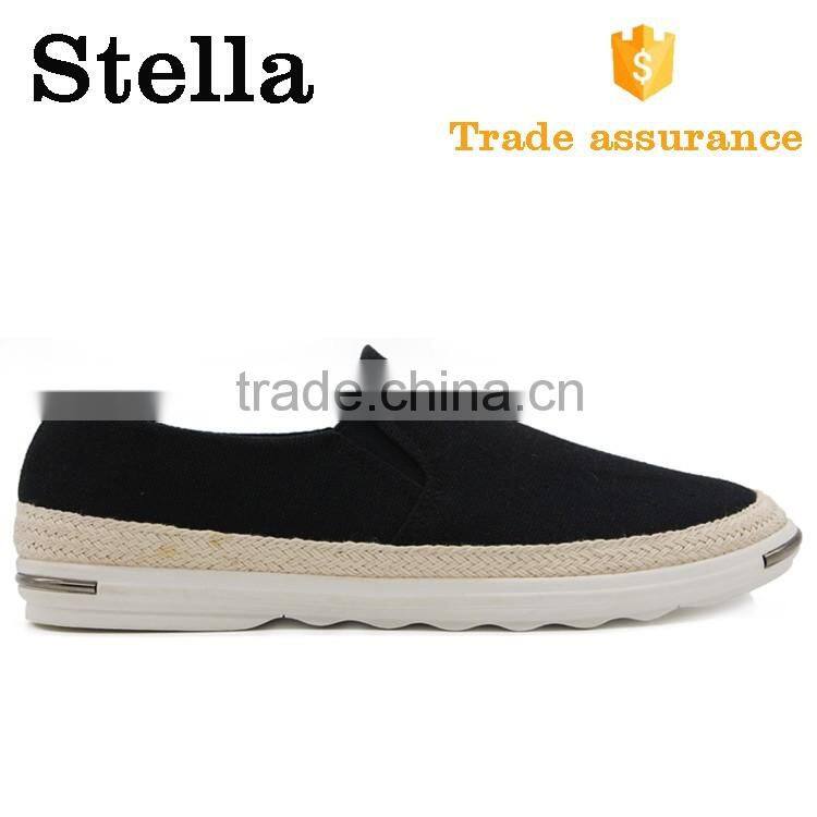 Classical black men slip on sneaker