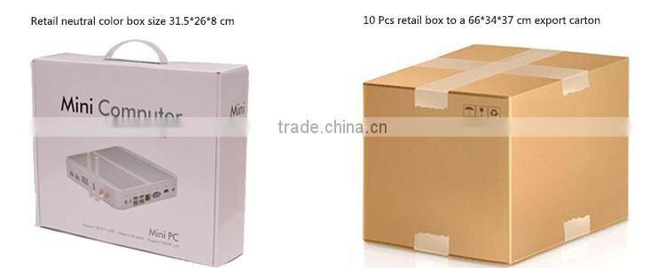 Thin Client Fanless Mini PC 2G RAM 512G SSD X86 Desktop Computer Intel Celeron J1800 thin client MIC, Full Screen HD Movies