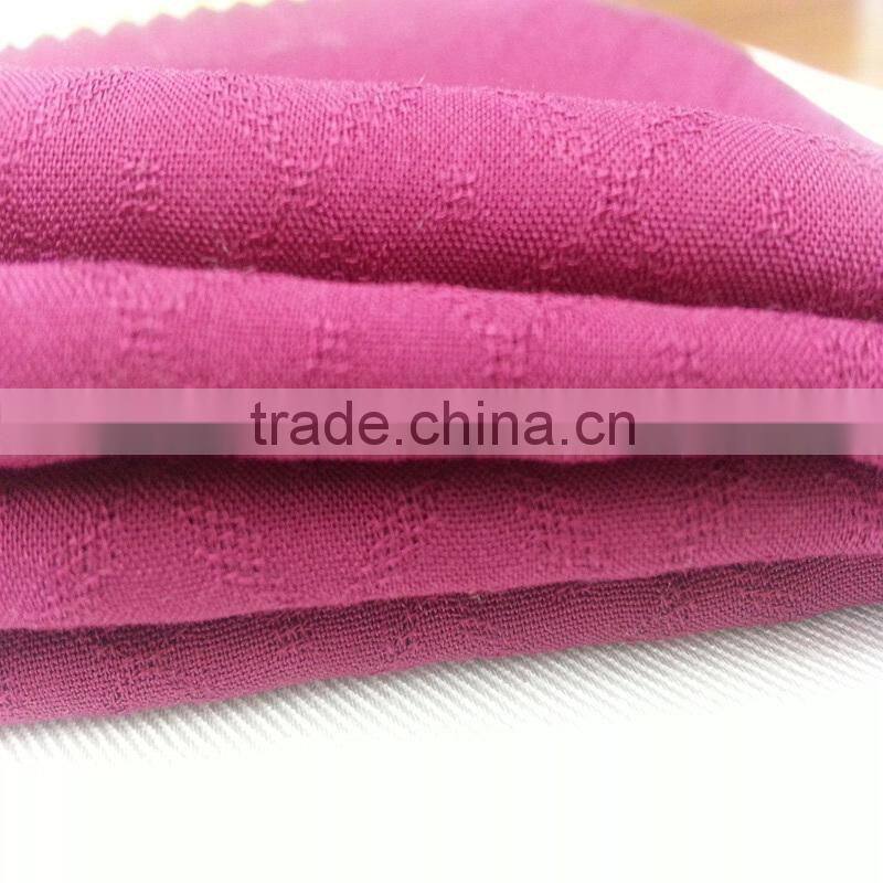 2015 xiangsheng jacquard weave date red rayon fabric