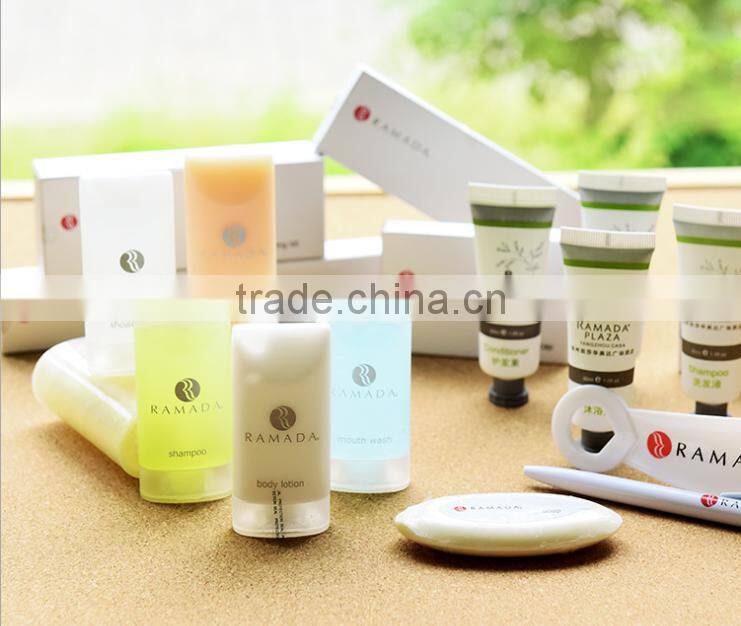 Cheap pe bottle for hotel shampoo body lotion/20ml-50ml plastic empty tubes and bottles with flip cap/cosmetic bottles