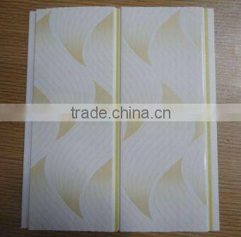 wooden design with middle groove, pvc decorated panel