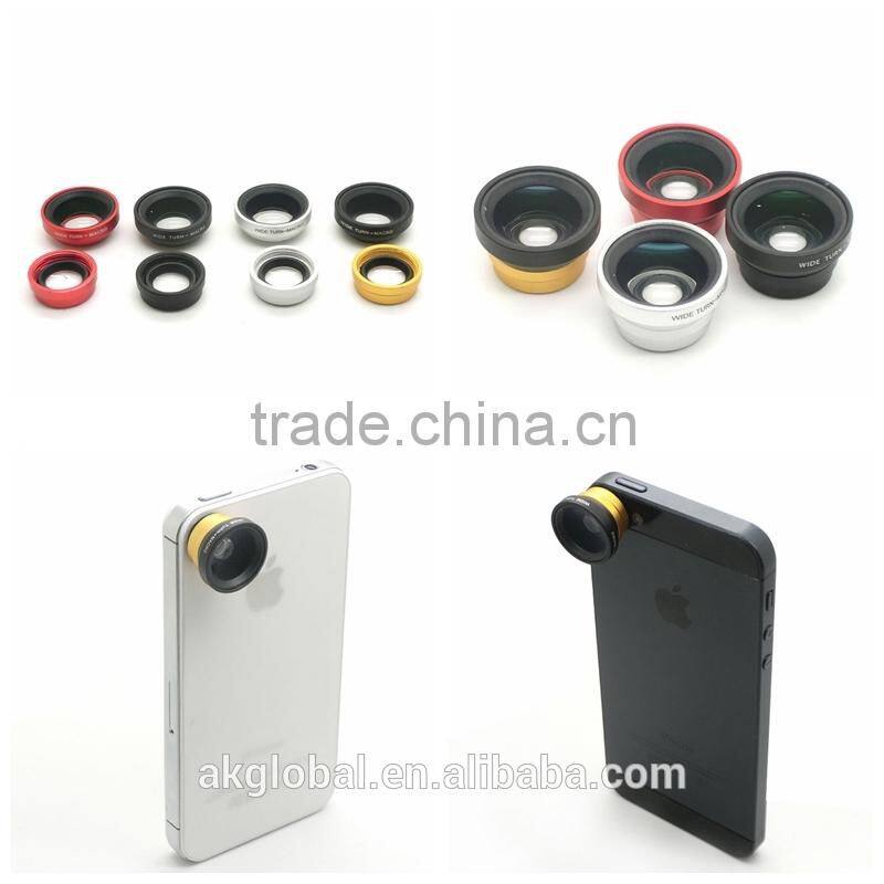 Wide Angle Macro Lens Photo Kit Set for iPhone5S iPhone5C 4 4S