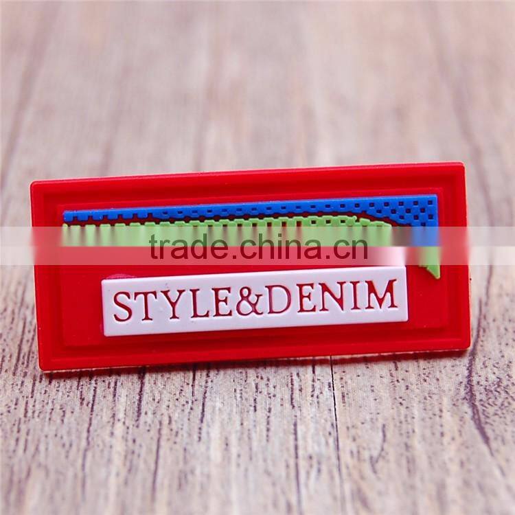 Custom digital printing silicone label for underwear clothing