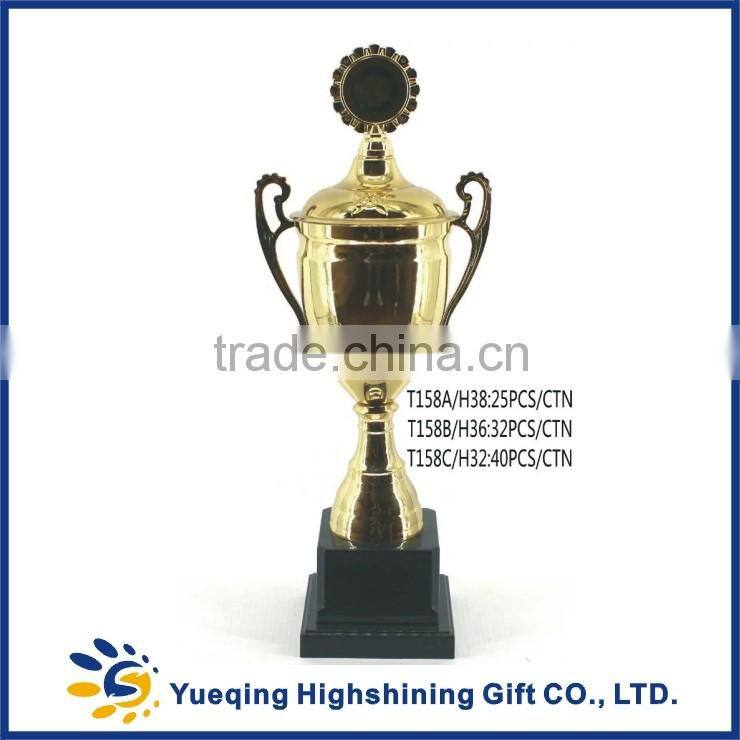 2016 New trophy Three sizes 158ABC plastic base students gold trophy