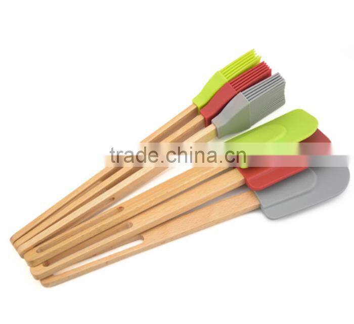 Non-stick Silicone Brush and Spatula Set, Baking tools set silicone spatula set