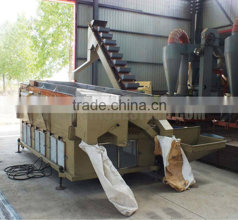 Grain seed gravity separator selector