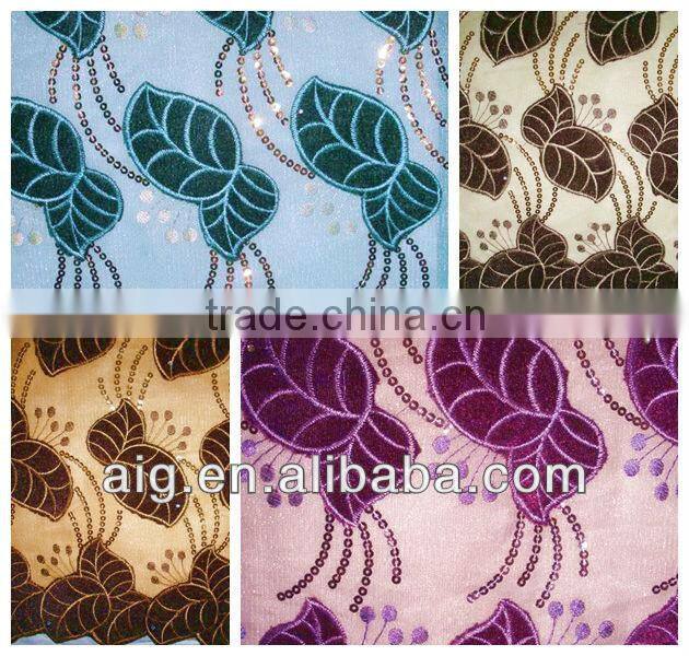 African Velvet Lace Fabric, Handcut Velvet Lace