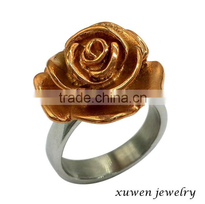 2016 wholesale OEM enamel stainless steel men skull ring