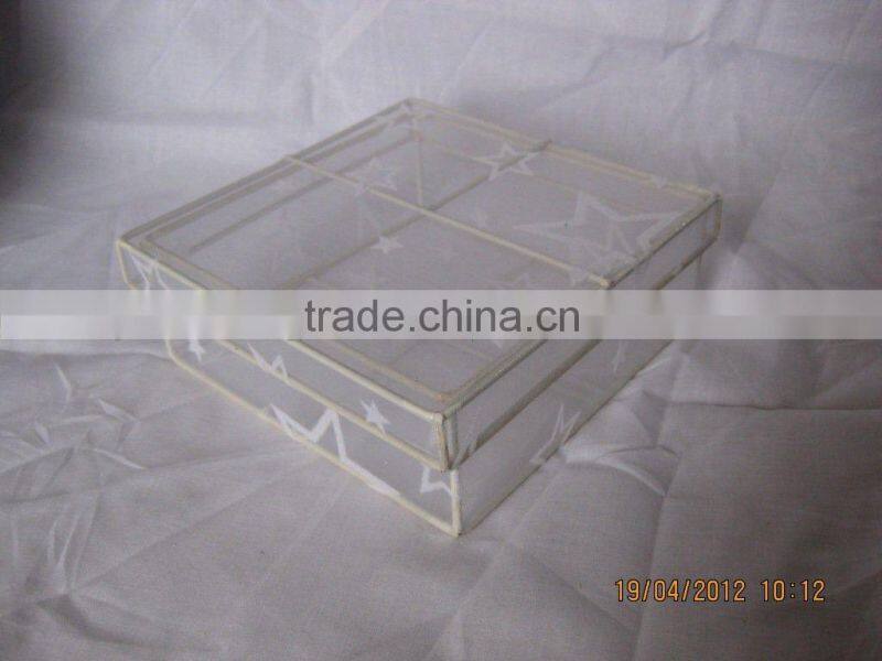 decorative organza gift cosmetic boxes