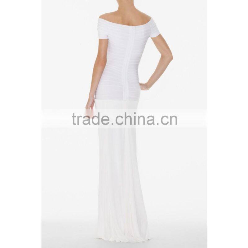 Elegant High Fashion Split Maxi Dress Designer One Piece Party Dress China Dress Manufacturer