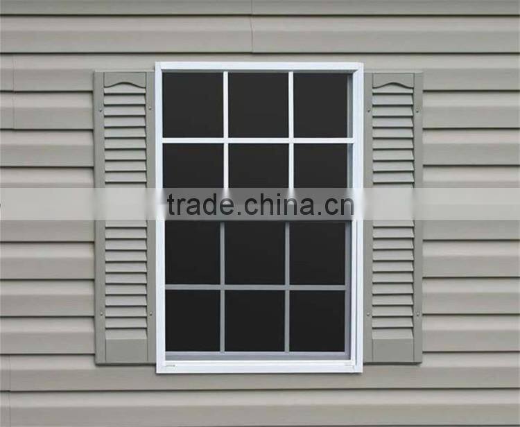 PVC Tempered Glass Double Hung Windows for Sale