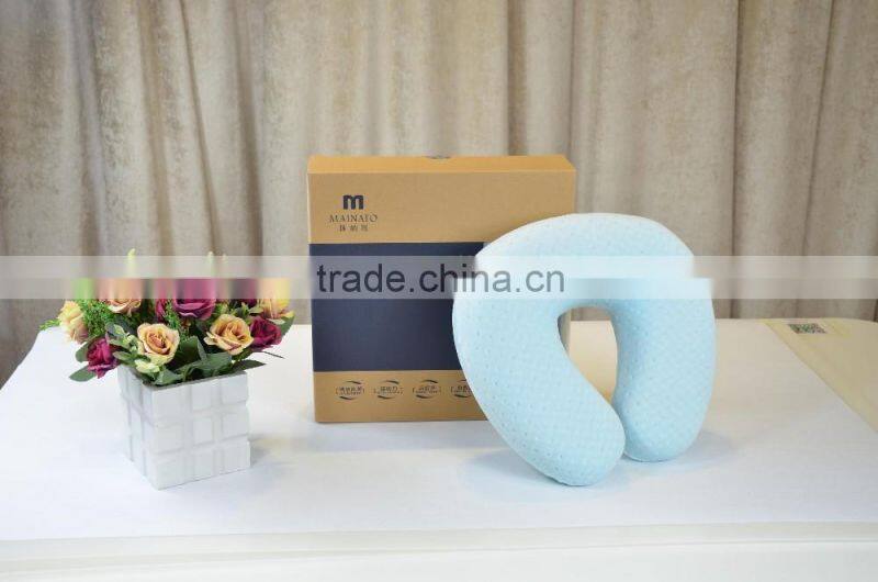 2016 New Design travel U-shape Neck Massage Pillow for neck pain