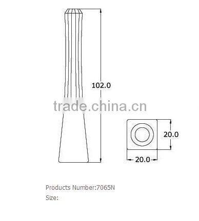 Slim glossy cap transparent luxury eyeliner container
