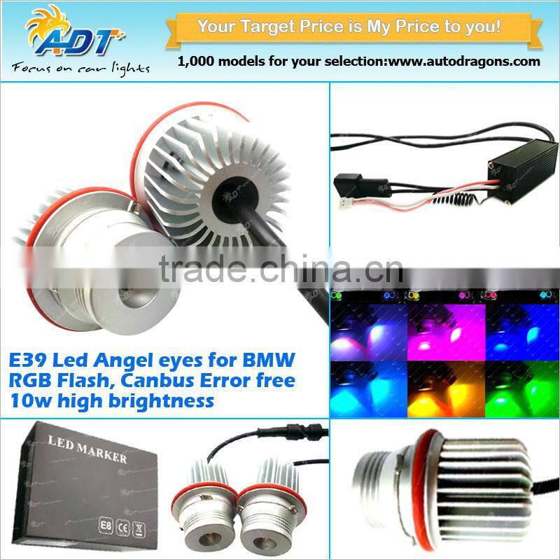 For BMW E46 NON projector RGB Halo ring Angel eyes LED Headlight