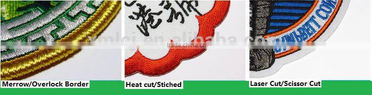 Custom sew-on embroidery label for clothing