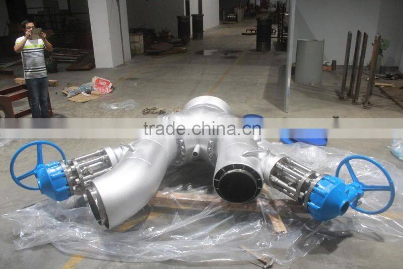 Jacketed vessel bottom reversing valve,Melt Valve,Stainless Steel Valve