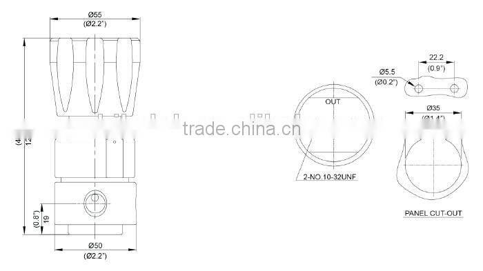 ss316 oxygen flow guage regulator