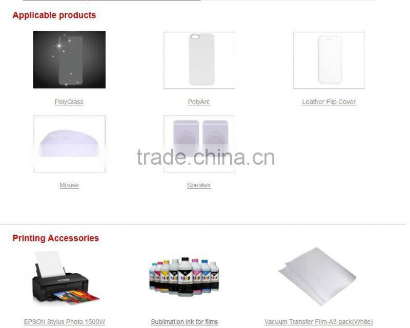 3D vacuum film heat press machine /3D heat transfer machine/3D film sublimation machine