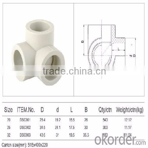 ppr reduced tee &ppr stereoscopic tee