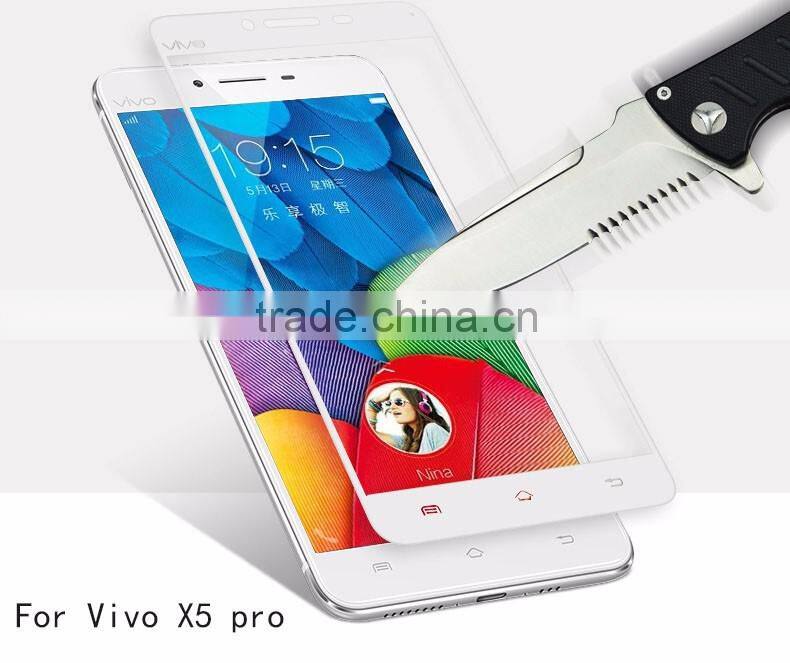 Asahi 0.33mm color tempered glass screen protector for Vivo X5 pro