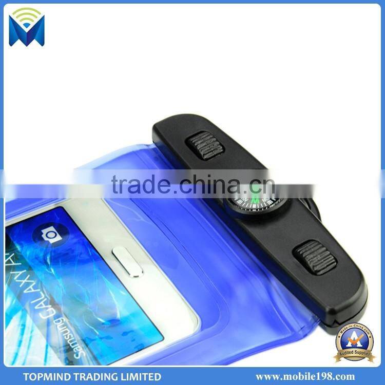 Waterproof mobile phone sling bag, pvc waterproof mobile phone pouch for samsung/ iphone