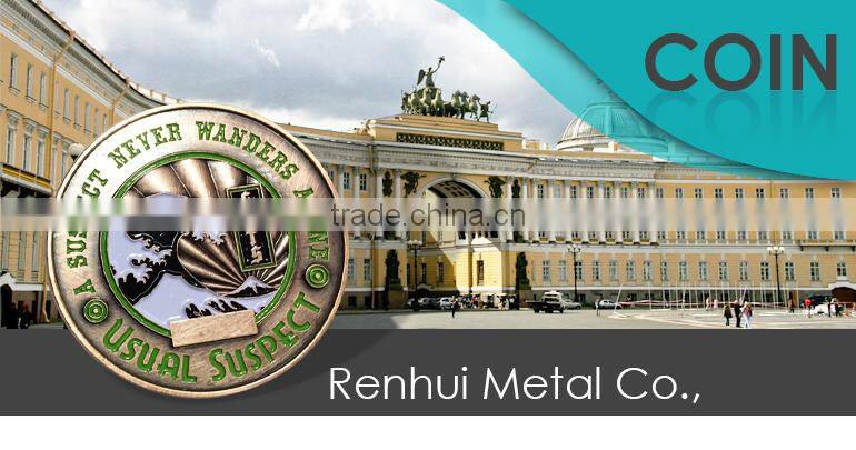 2016 custom size tourist coin