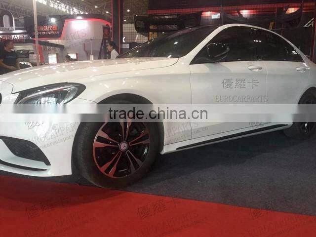 2015 NEW Edition W205 C63 A style Body Kit for C class Sport Style C180 C200 C250 with OEM standard