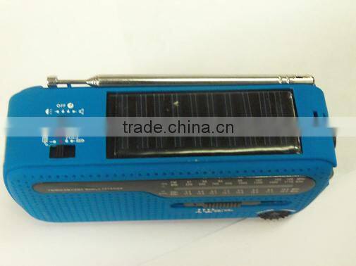 Hot sale Solar Powered AM / FM/SW Radio with Flashlight