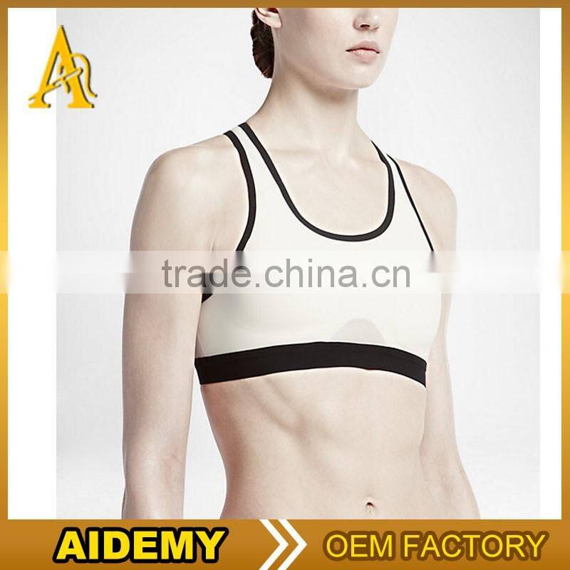 OEM design low price yoga bra cup cotton sports bra