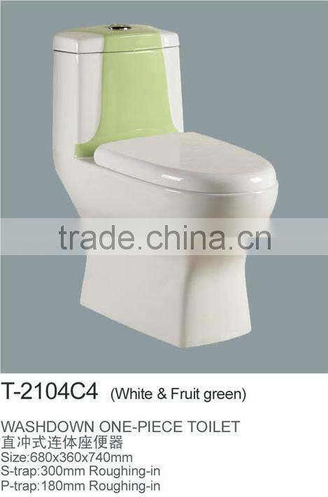 Washdown Bathroom WC Color Ceramic Toilet
