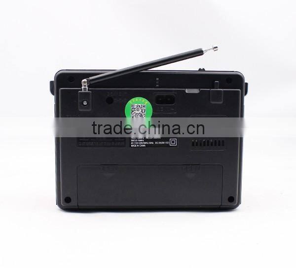 Multi-Function hand crank am fm portable radio with Solar powered dynamo rechargeable radio with flashlight