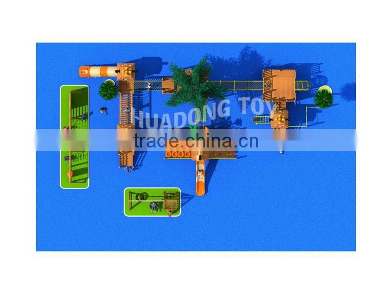 2016 wooden playground slide toys,kids outdoor exercise equipment