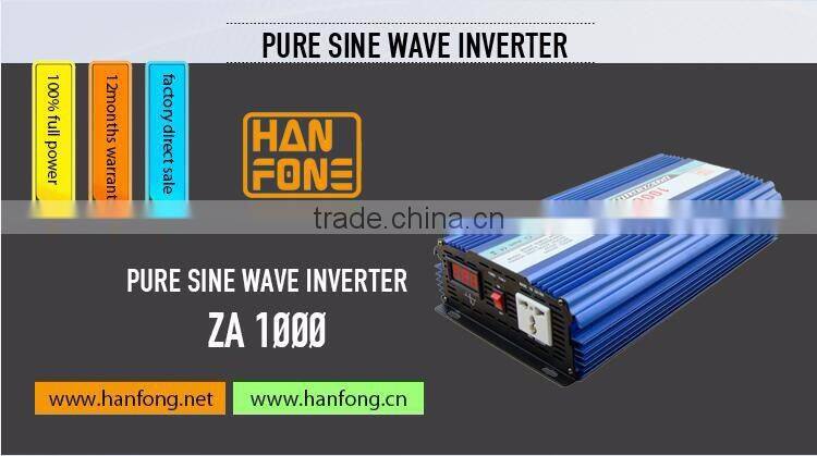 24V/48VDC Pure Sine Wave power Inverter 1000watt With AC Charger For Home