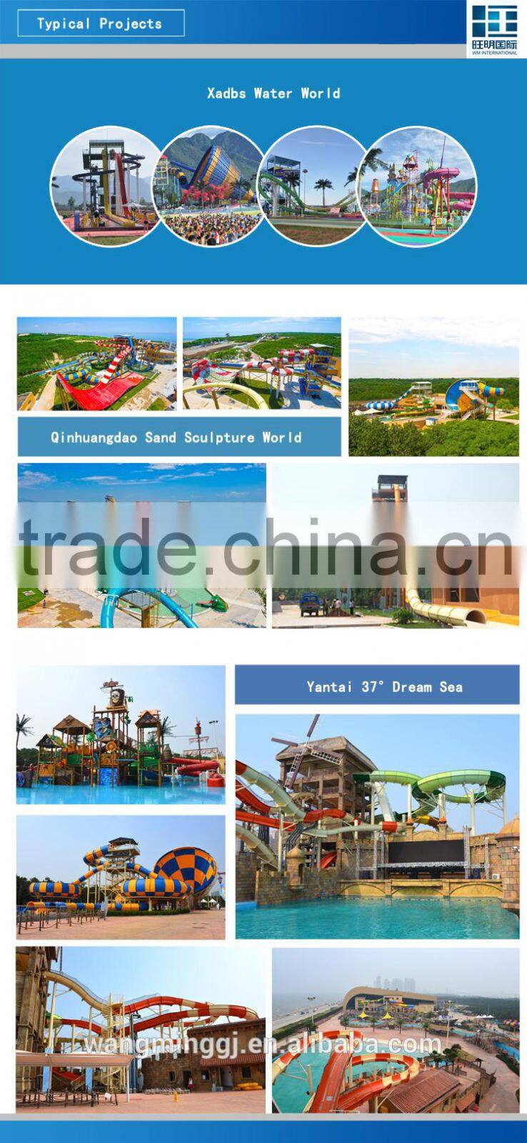 Plastic water slide tube for sale