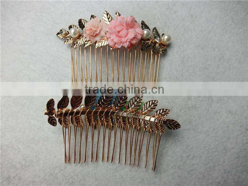 Bidal Hair Comb-Hawaiian Plumeria Flowers Bridal Beach Wedding Fascinator Headpiece Wedding hair accessory FHCOC2002-3