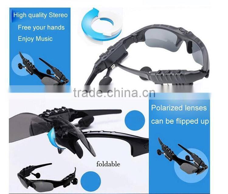 Wireless Headphones Bluetooth 4.0 Sunglasses Bluetooth Headset Earphone Stereo Music Handsfree Earphone